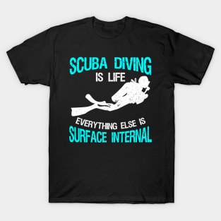 Vintage Distressed Scuba Diving Shirt Funny Scuba Diver Dive T-Shirt